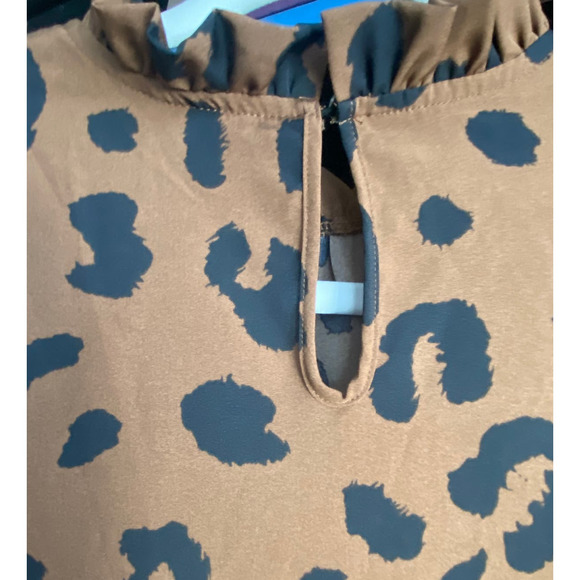 NWT Cupshe Bryanna Leopard Print Ruffled Dress - Picture 9 of 11